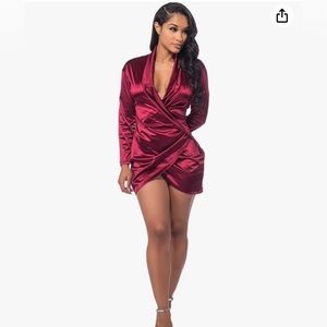 BNWOT Sexy silky shiny mini dress/skirt
